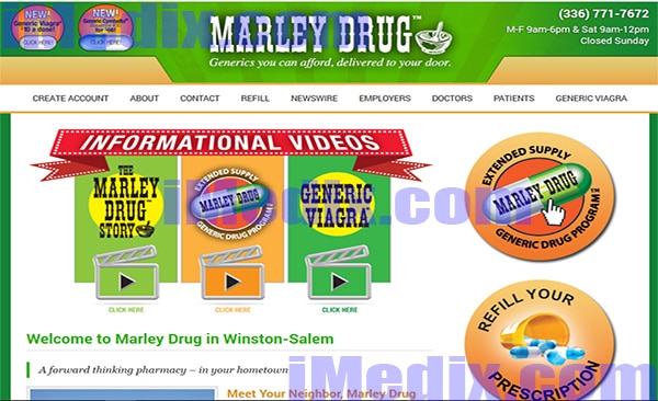 Marleydrug.com screenshot