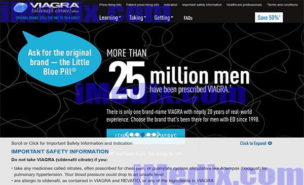 Viagra.com screenshot