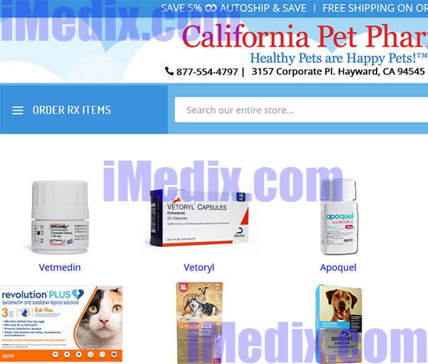 Californiapetpharmacy.com screenshot