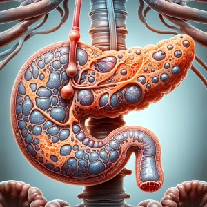 An abstract illustration of Chronic Pancreatitis