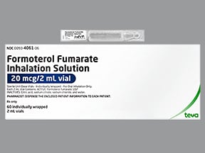 Formoterol Fumarate 20 Mcg/2 Ml Solution For Nebulization Beta-Adrenergic Agents Long-Acting (Inhaled)