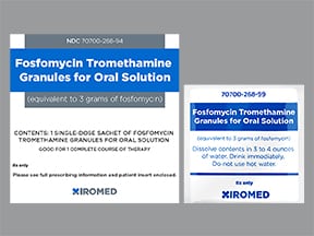 Fosfomycin Tromethamine 3 Gram Oral Packet Phosphonic Acid