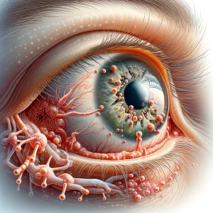 An abstract illustration of Chlamydial Conjunctivitis