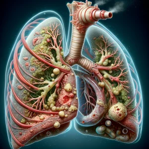 An abstract illustration of Chronic Bronchitis