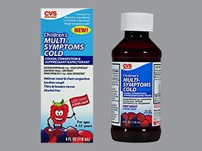 Children's Multi-Symptom Cold 2.5 Mg-5 Mg-100 Mg/5 Ml Oral Liquid Expectorants