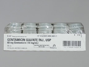 Gentamicin Sulfate Vial With Threaded Port