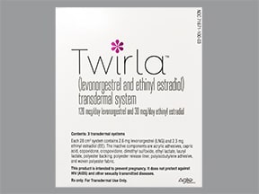 Twirla 120 Mcg-30 Mcg/24 Hr Transdermal Patch Contraceptives