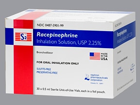 S2 Racepinephrine 2.25 % Solution For Nebulization Beta-Adrenergic Agents Short-Acting (Inhaled)