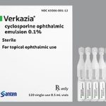 Verkazia 0.1 % Eye Drops In A Dropperette Ophthalmic – Anti-Inflammatory, Immunomodulators