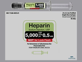 Heparin, Porcine (PF) Subcutaneous: Side Effects, Uses, Warnings - iMedix