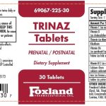 Trinaz 12 Mg-1 Mg Tablet Multivitamins
