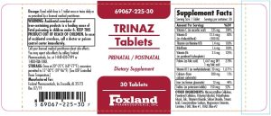 Trinaz 12 Mg-1 Mg Tablet Multivitamins