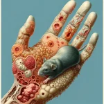 An abstract detailed illustration of Rat bite Fever