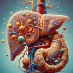 An abstract illustration of Gilbert Syndrome