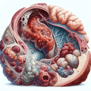 An abstract illustration of Omphalitis
