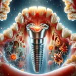 An abstract illustration of Peri-implantitis