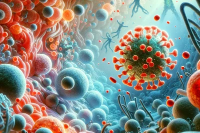 Which anti-microbial substances reduce viral replication (in uninfected cells)?